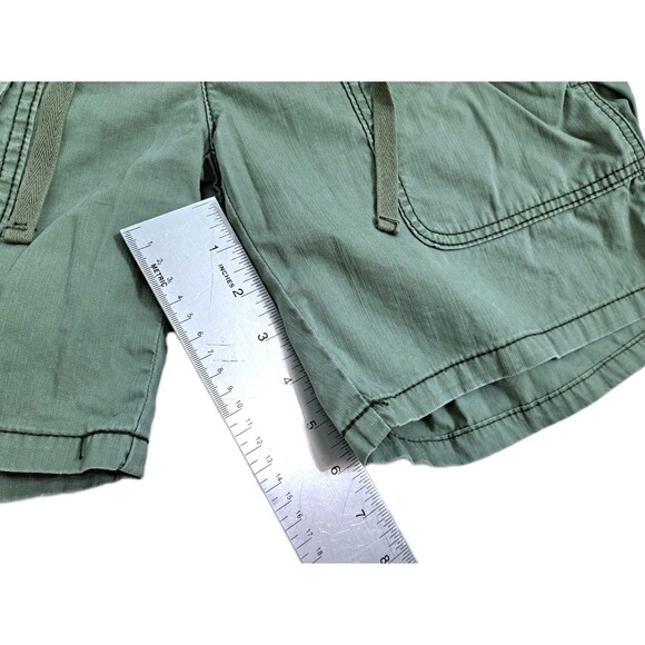Y2K Polo Jean Co Ralph Lauren Women's Green Cargo Army Hiking Shorts Size 6 - Picture 7 of 7